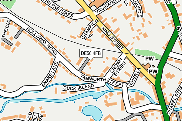 DE56 4FB map - OS OpenMap – Local (Ordnance Survey)