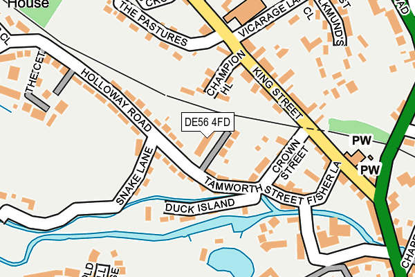 DE56 4FD map - OS OpenMap – Local (Ordnance Survey)