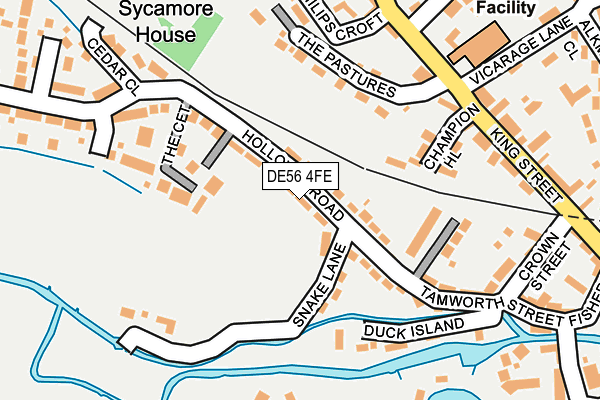 DE56 4FE map - OS OpenMap – Local (Ordnance Survey)