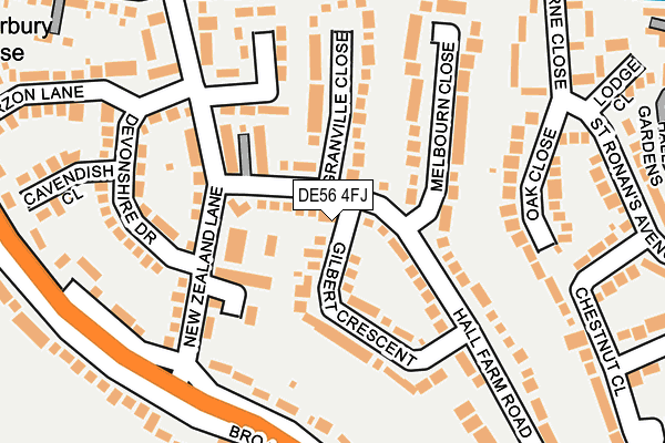 DE56 4FJ map - OS OpenMap – Local (Ordnance Survey)