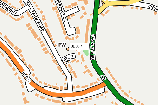 DE56 4FT map - OS OpenMap – Local (Ordnance Survey)