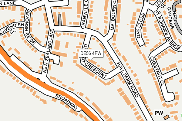 DE56 4FW map - OS OpenMap – Local (Ordnance Survey)