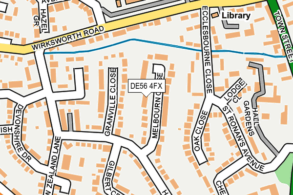 DE56 4FX map - OS OpenMap – Local (Ordnance Survey)