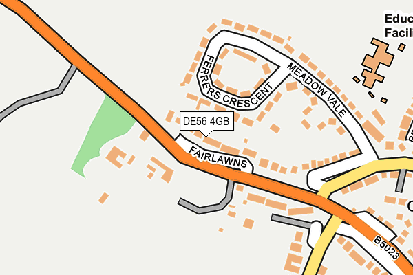 DE56 4GB map - OS OpenMap – Local (Ordnance Survey)