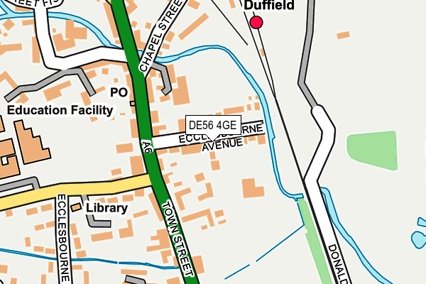 DE56 4GE map - OS OpenMap – Local (Ordnance Survey)