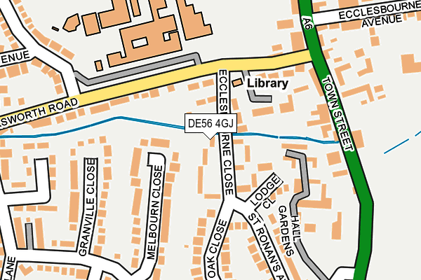 DE56 4GJ map - OS OpenMap – Local (Ordnance Survey)