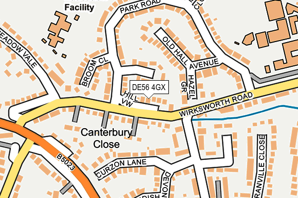 DE56 4GX map - OS OpenMap – Local (Ordnance Survey)