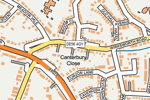 DE56 4GY map - OS OpenMap – Local (Ordnance Survey)