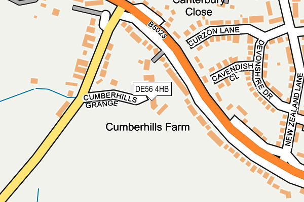 DE56 4HB map - OS OpenMap – Local (Ordnance Survey)