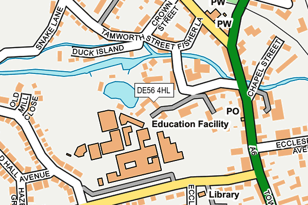 DE56 4HL map - OS OpenMap – Local (Ordnance Survey)