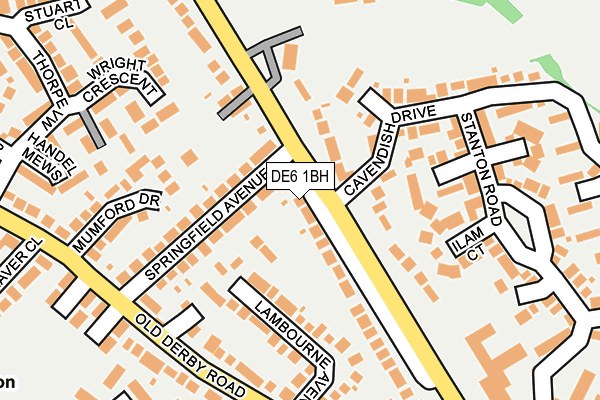 Map of DAVID CALLADINE BUILDERS LIMITED at local scale