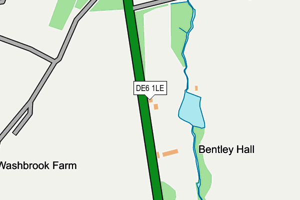 DE6 1LE map - OS OpenMap – Local (Ordnance Survey)