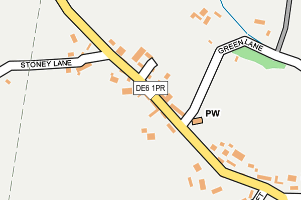 DE6 1PR map - OS OpenMap – Local (Ordnance Survey)