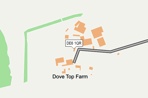 DE6 1QR map - OS OpenMap – Local (Ordnance Survey)