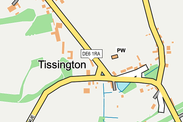 DE6 1RA map - OS OpenMap – Local (Ordnance Survey)