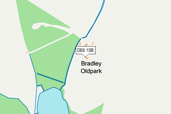 DE6 1SB map - OS OpenMap – Local (Ordnance Survey)