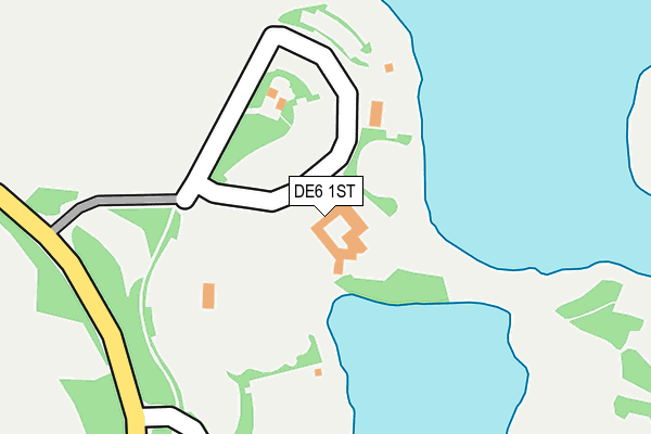 DE6 1ST map - OS OpenMap – Local (Ordnance Survey)