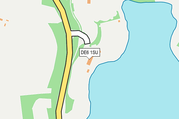 DE6 1SU map - OS OpenMap – Local (Ordnance Survey)
