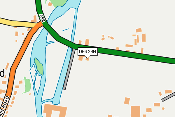 DE6 2BN map - OS OpenMap – Local (Ordnance Survey)
