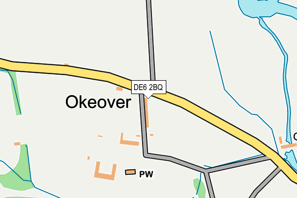 DE6 2BQ map - OS OpenMap – Local (Ordnance Survey)