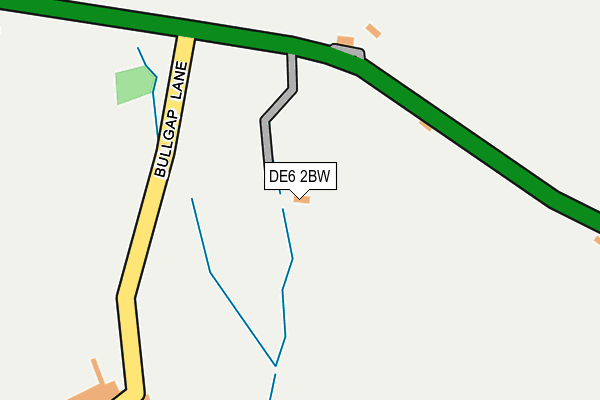 DE6 2BW map - OS OpenMap – Local (Ordnance Survey)