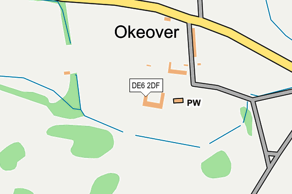 DE6 2DF map - OS OpenMap – Local (Ordnance Survey)