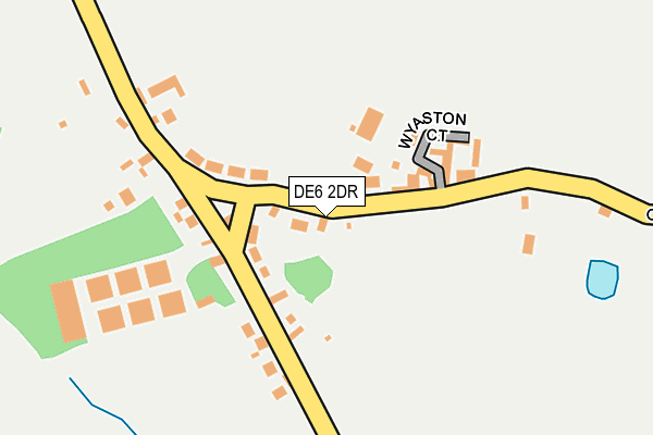 DE6 2DR map - OS OpenMap – Local (Ordnance Survey)