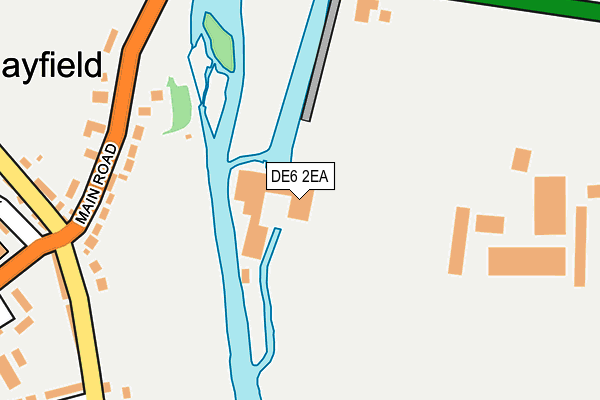 DE6 2EA map - OS OpenMap – Local (Ordnance Survey)