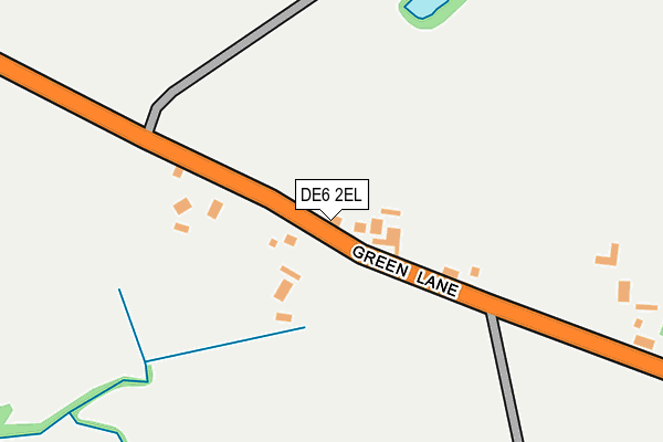 DE6 2EL map - OS OpenMap – Local (Ordnance Survey)