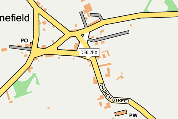 DE6 2FX map - OS OpenMap – Local (Ordnance Survey)