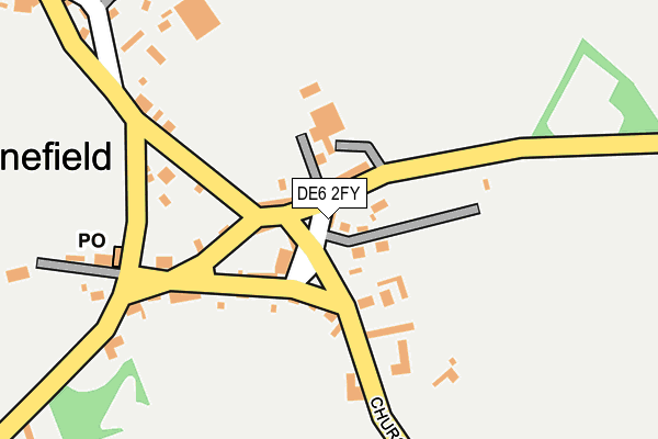 DE6 2FY map - OS OpenMap – Local (Ordnance Survey)
