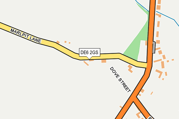 DE6 2GS map - OS OpenMap – Local (Ordnance Survey)