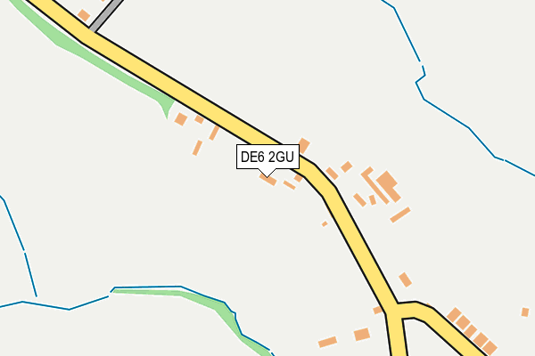 DE6 2GU map - OS OpenMap – Local (Ordnance Survey)