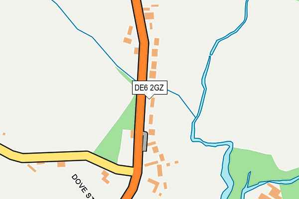 DE6 2GZ map - OS OpenMap – Local (Ordnance Survey)