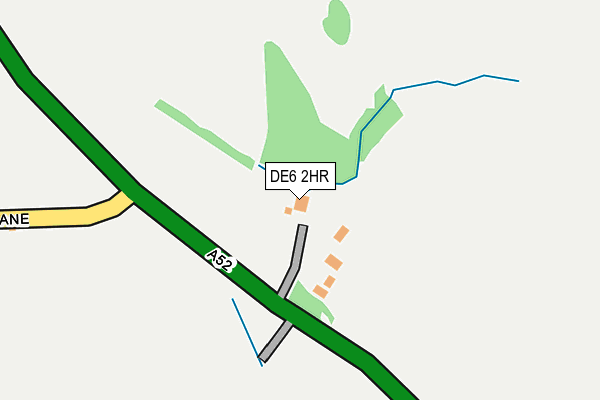 DE6 2HR map - OS OpenMap – Local (Ordnance Survey)