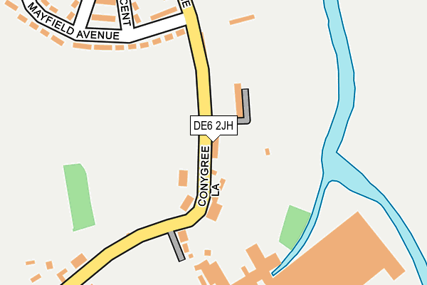 DE6 2JH map - OS OpenMap – Local (Ordnance Survey)