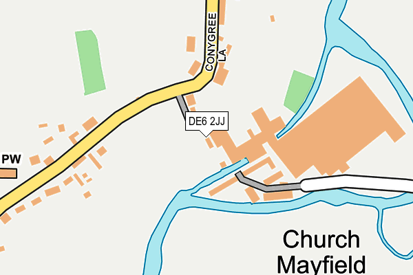DE6 2JJ map - OS OpenMap – Local (Ordnance Survey)