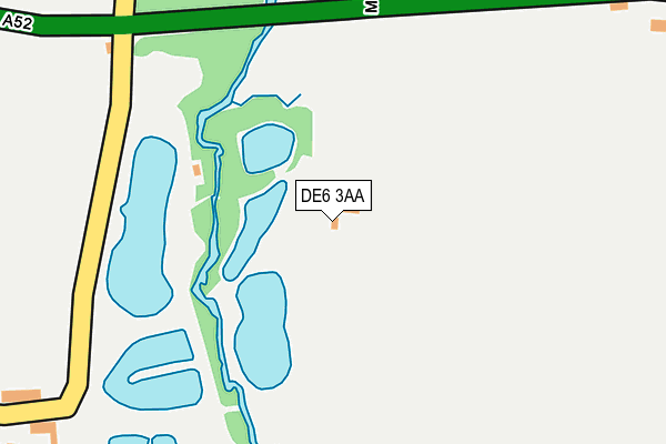 DE6 3AA map - OS OpenMap – Local (Ordnance Survey)