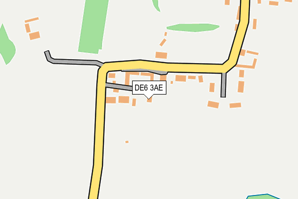 DE6 3AE map - OS OpenMap – Local (Ordnance Survey)