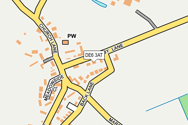 DE6 3AT map - OS OpenMap – Local (Ordnance Survey)