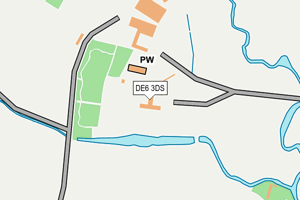 DE6 3DS map - OS OpenMap – Local (Ordnance Survey)