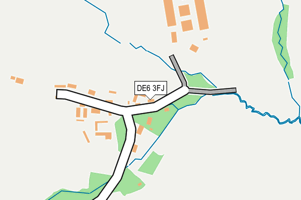 DE6 3FJ map - OS OpenMap – Local (Ordnance Survey)
