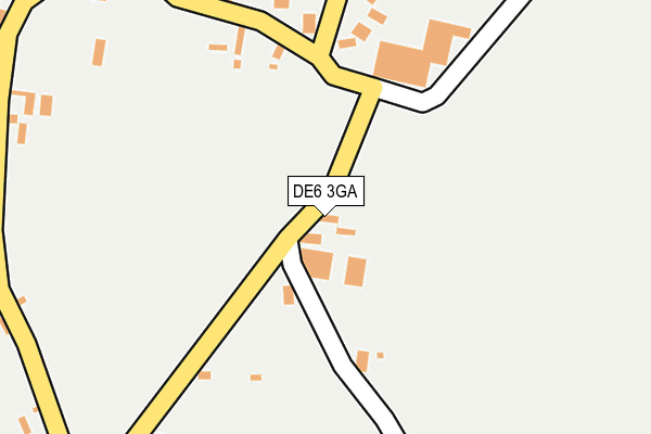 DE6 3GA map - OS OpenMap – Local (Ordnance Survey)