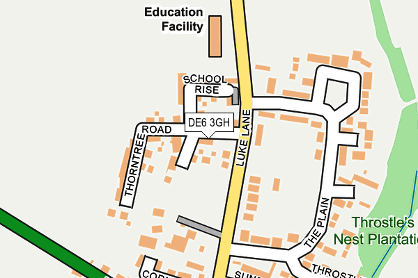 DE6 3GH map - OS OpenMap – Local (Ordnance Survey)