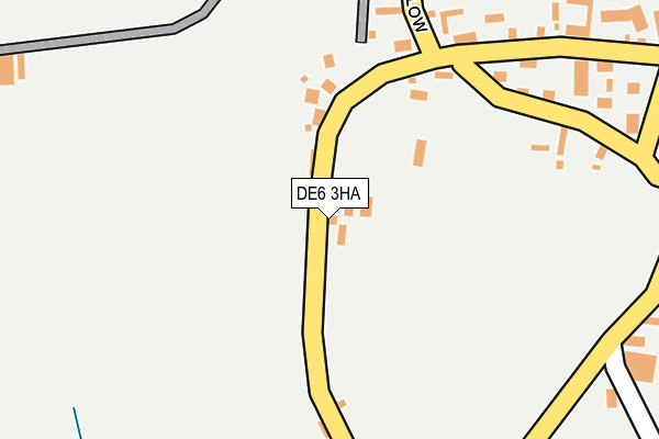 DE6 3HA map - OS OpenMap – Local (Ordnance Survey)