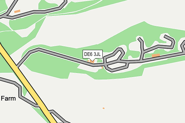 DE6 3JL map - OS OpenMap – Local (Ordnance Survey)