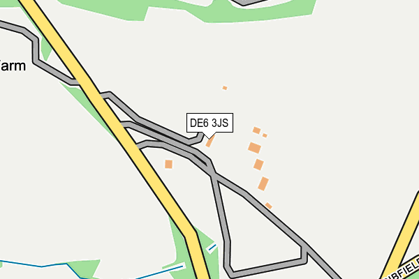 DE6 3JS map - OS OpenMap – Local (Ordnance Survey)