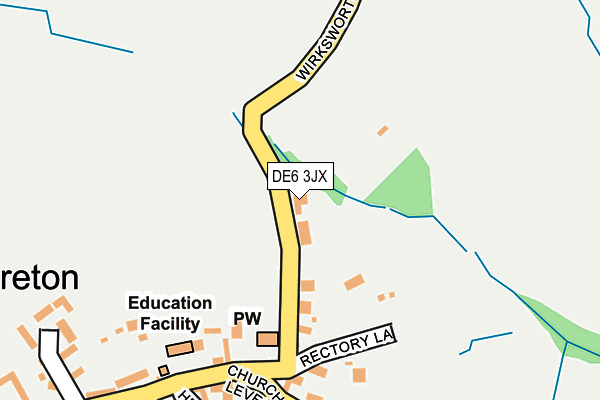 DE6 3JX map - OS OpenMap – Local (Ordnance Survey)