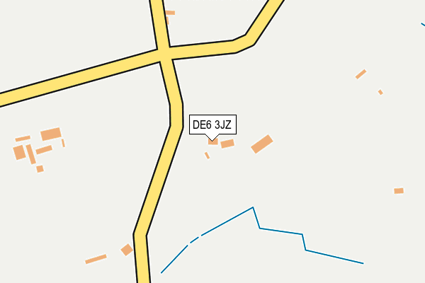 DE6 3JZ map - OS OpenMap – Local (Ordnance Survey)