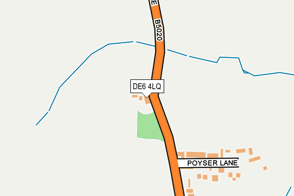 DE6 4LQ map - OS OpenMap – Local (Ordnance Survey)